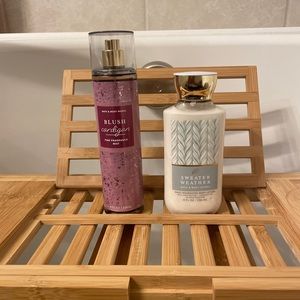 Bath & Body Works ! BLUSH Cardigan & SWEATER WEATHER . Body Mist, Body Lotion
